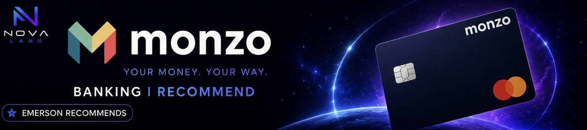 Monzo — The banking app I personally recommend for modern everyday banking.